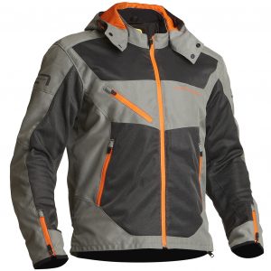 Lindstrands Rexbo Textile Motorcycle Jacket Grey Orange