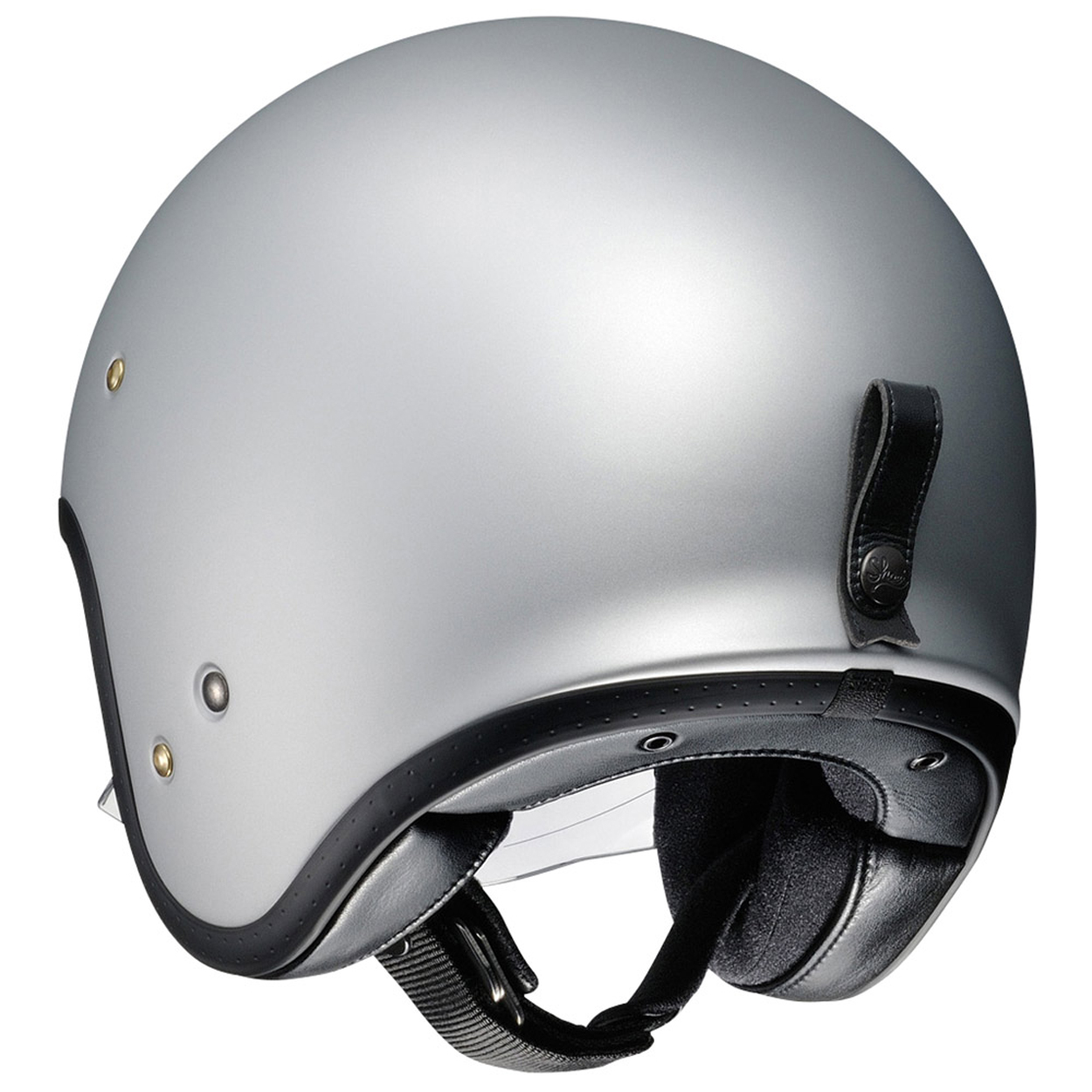 Silver open face helmet hot sale