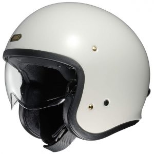 Shoei J O Open Face Motorcycle Helmet Off White