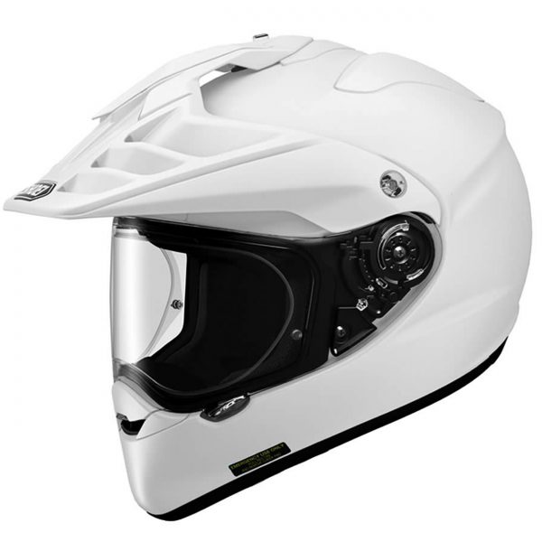 Shoei Hornet ADV Motorcycle Helmet Plain Gloss White