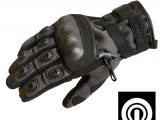 Lindstrands Siljan Leather Mesh Motorcycle Gloves Grey Black
