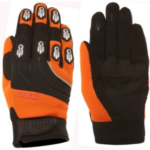 Weise Dakar Motorcycle Off Road Gloves Black Orange