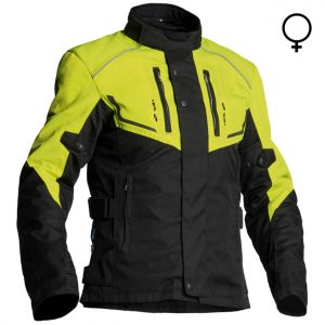 Lindstrands Halden Lady Textile Motorcycle Jacket Black Yellow