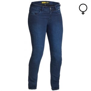 Lindstrands Rone Lady Stretch Motorcycle Jeans Blue Short Leg