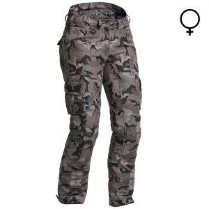 Lindstrands Zion Pants Lady Textile Motorcycle Trousers Short Leg Camo