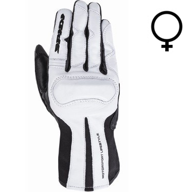 Spidi Charm Ladies Motorcycle Gloves White Black