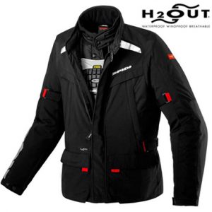 Spidi H2OUT Super Hydro WP Motorcycle Jacket Black