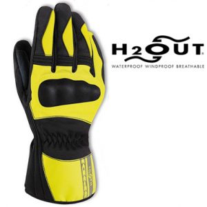 Spidi Voyager Waterproof Motorcycle Gloves Black Yellow