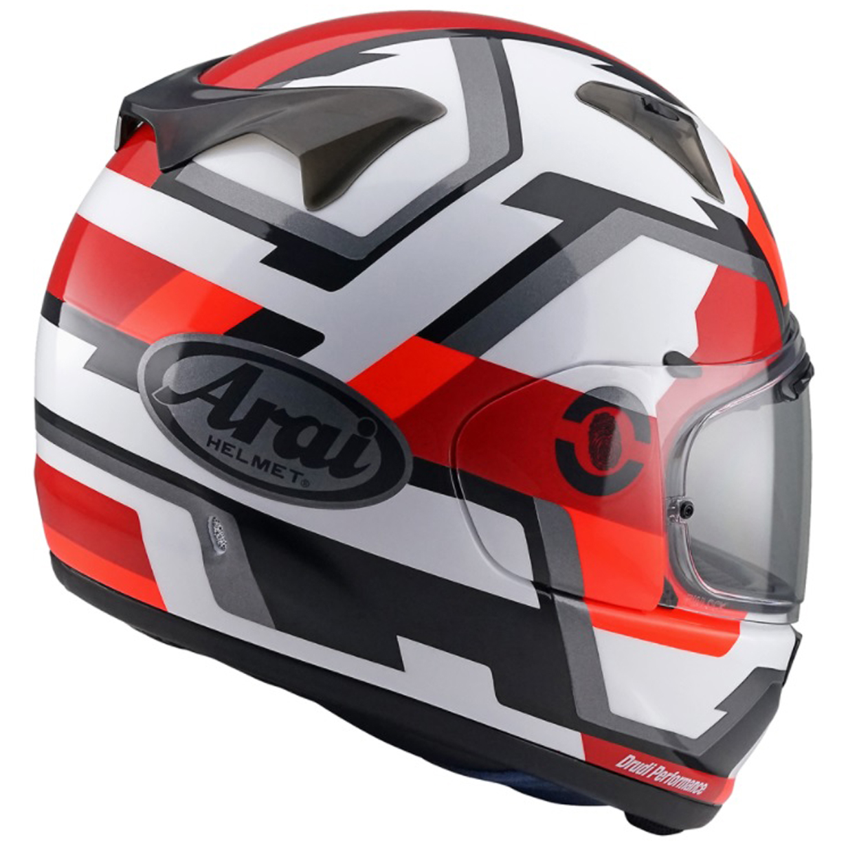 Motorcycle Integral With Pinlock Visor Arai Arai Helmet Quantic Face Red 