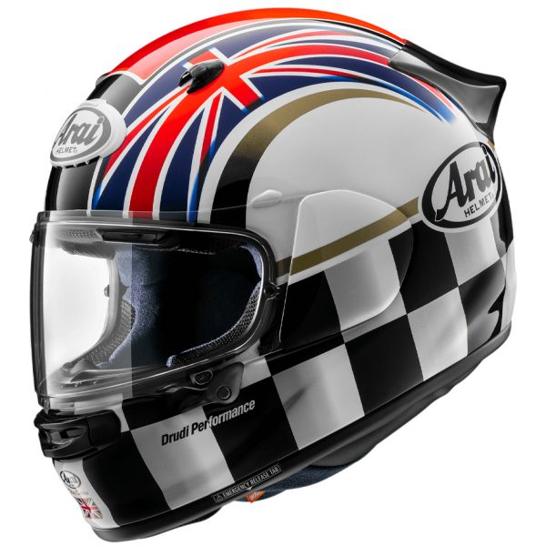 Arai Quantic Motorcycle Helmet Podium UK Flag