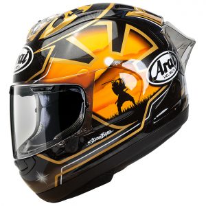 Arai RX7V Evo Motorcycle Helmet Pedrosa Spirit Gold