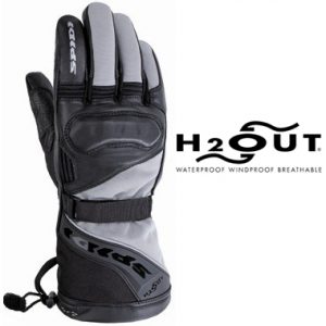Spidi NK3 Waterproof Motorcycle Gloves Black Grey