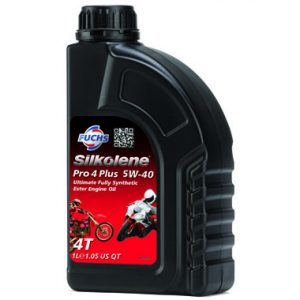Silkolene Pro 4 Plus 5W 40 Motorcycle Racing Engine Oil 1L