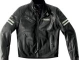 Spidi Ace Leather Motorcycle Jacket Black