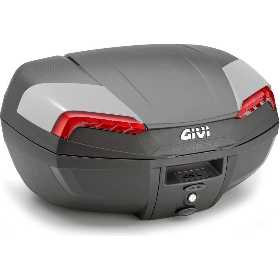 Givi E46 N2 Riviera Monolock Top Box 46 Litre Black Grey