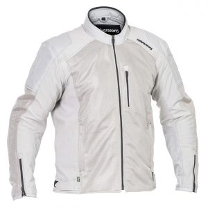 Halvarssons Arvika Textile Motorcycle Jacket Light Grey
