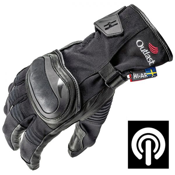 Halvarssons Butorp Waterproof Motorcycle Gloves Black