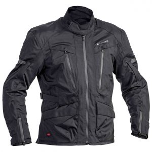 Halvarssons Gruven Textile Laminated Motorcycle Jacket Black