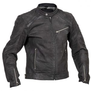 Halvarssons Sandtorp Classic Leather Motorcycle Jacket Black