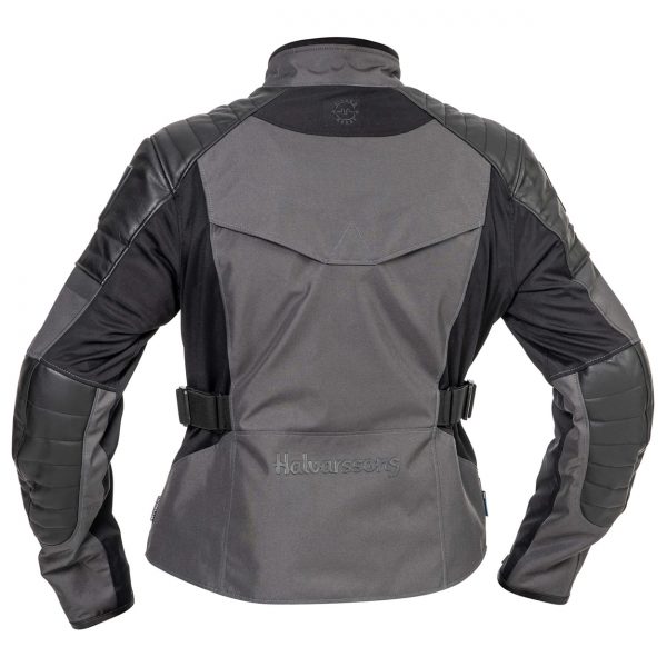 Halvarssons Solberg Lady Textile Motorcycle Jacket Dark Grey Black