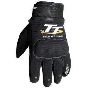 RST IOM TT Team Evo CE Motorcycle Gloves Black