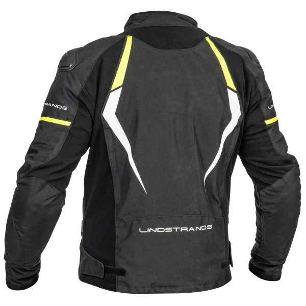 Lindstrands Sandvik Waterproof Motorcycle Jacket Black Yellow