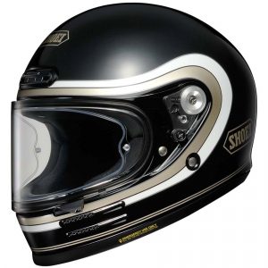 Shoei Glamster Motorcycle Helmet 06 Bivouac TC9 Black White