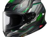 Shoei NXR2 Motorcycle Helmet Capriccio TC4 Green Grey Black