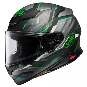 Shoei NXR2 Motorcycle Helmet Capriccio TC4 Green Grey Black