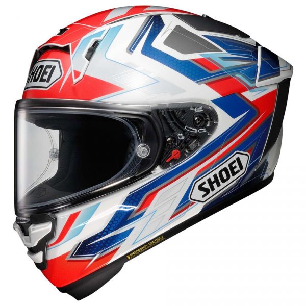 Shoei X-SPR Pro Motorcycle Helmet Escalate TC10 Red Blue