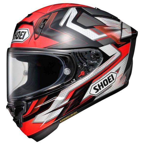 Shoei X-SPR Pro Motorcycle Helmet Escalate TC1 Red White
