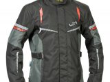 Lindstrands Backafall Textile Motorcycle Jacket Black Grey