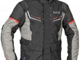 Lindstrands Sylarna Textile Motorcycle Jacket Black Grey