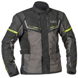 Lindstrands Sylarna Textile Motorcycle Jacket Grey Black