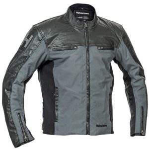 Halvarssons Holmen Textile Motorcycle Jacket Black Grey