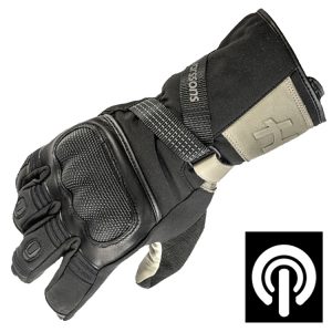 Halvarssons Tihola Waterproof Motorcycle Gloves Black Grey