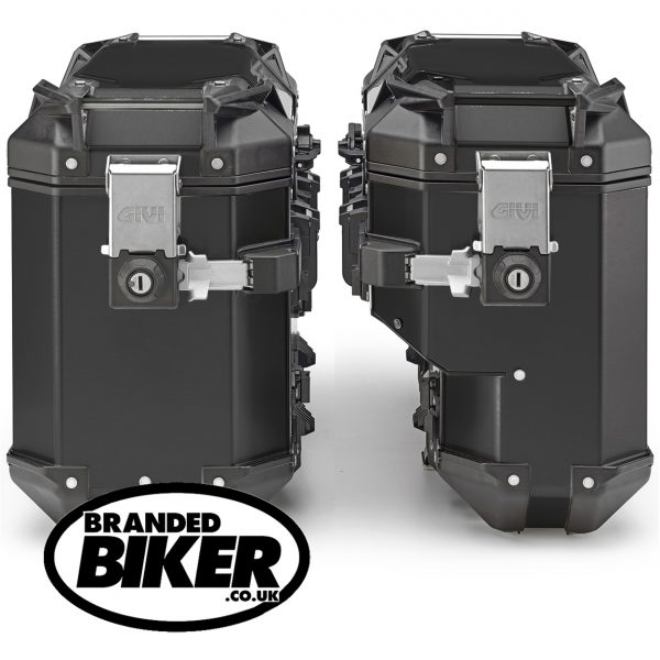 Givi OBKE3733BPack2 Trekker Evo Outback Panniers Pair Black 37L 33R