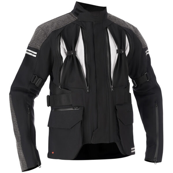 Halvarssons Dalen Textile Laminated Motorcycle Jacket Black