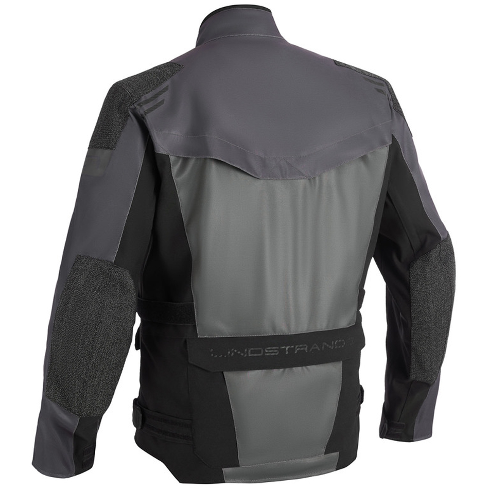 Lindstrands Storbo Laminated Motorcycle Jacket Dark Grey Black