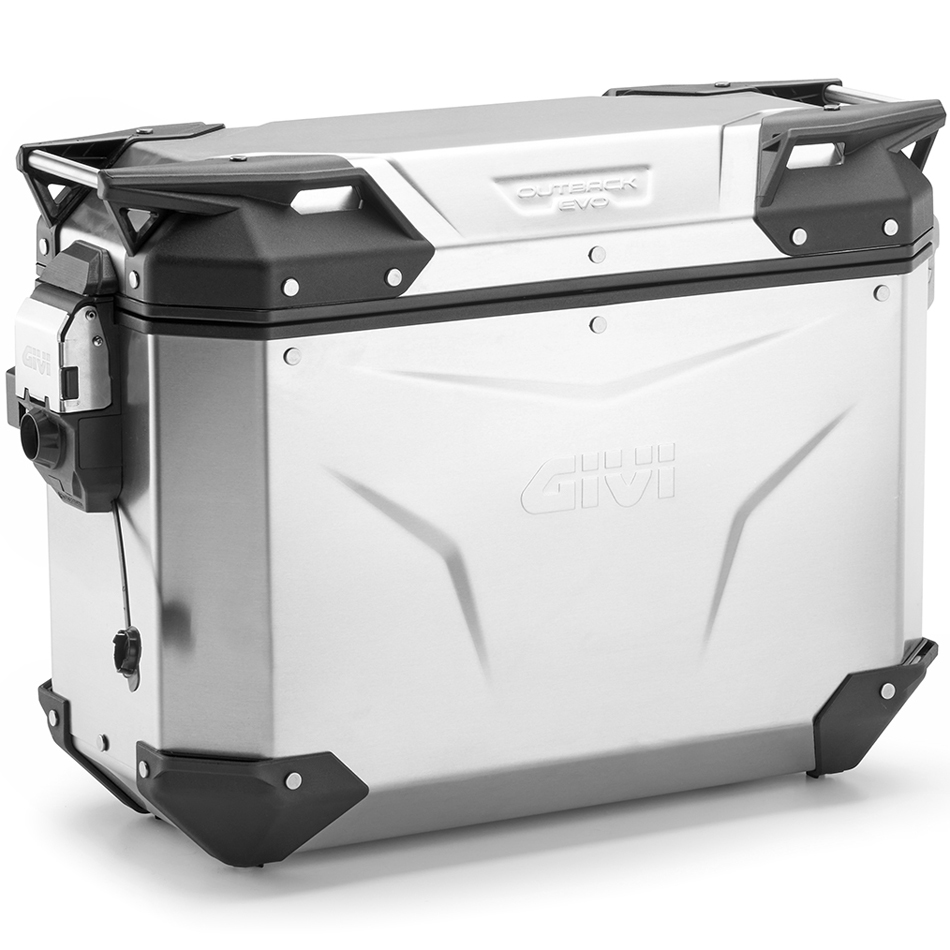 Givi Trekker Outback Evo Smart Pannier Anodised Aluminium 37 Litre Right