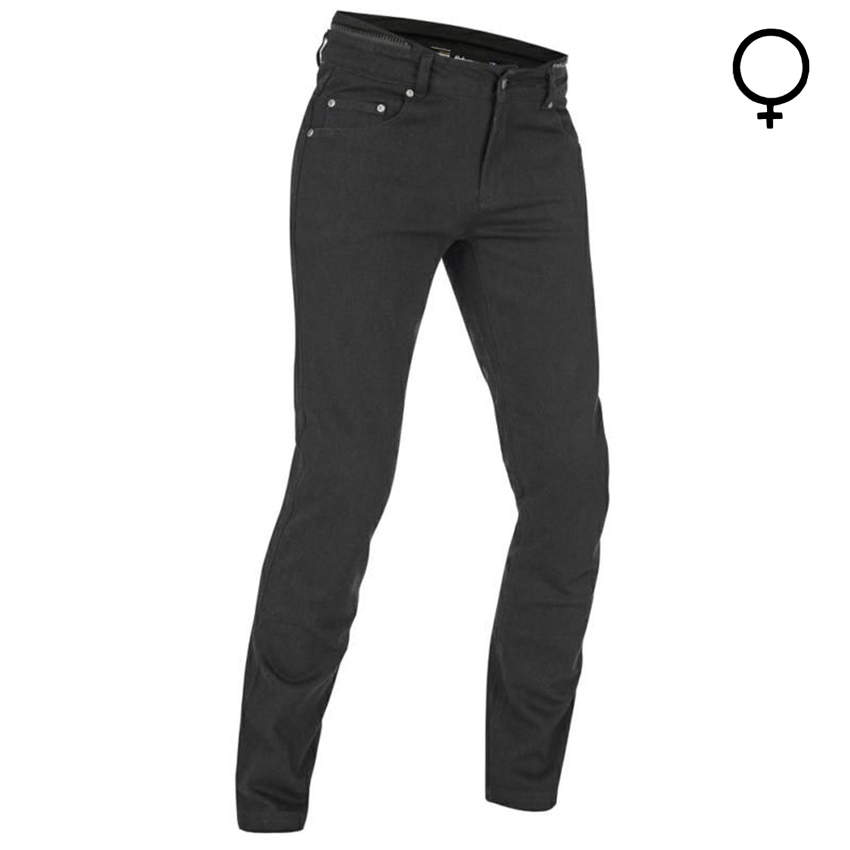 Halvarssons Rogen Lady Stretch Motorcycle Jeans Black Short Leg
