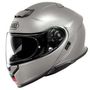 Shoei Neotec 3 Motorcycle Helmet Plain Chalk Grey